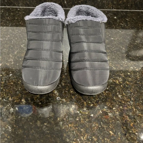 BJ Womens Fashionbanana Black Quilted Ankle Bootie 41/ 10.5 Waterproof Slip-On - Picture 8 of 12